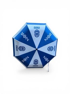 Blue and Light Blue Logo Umbrella - 1920 Crest